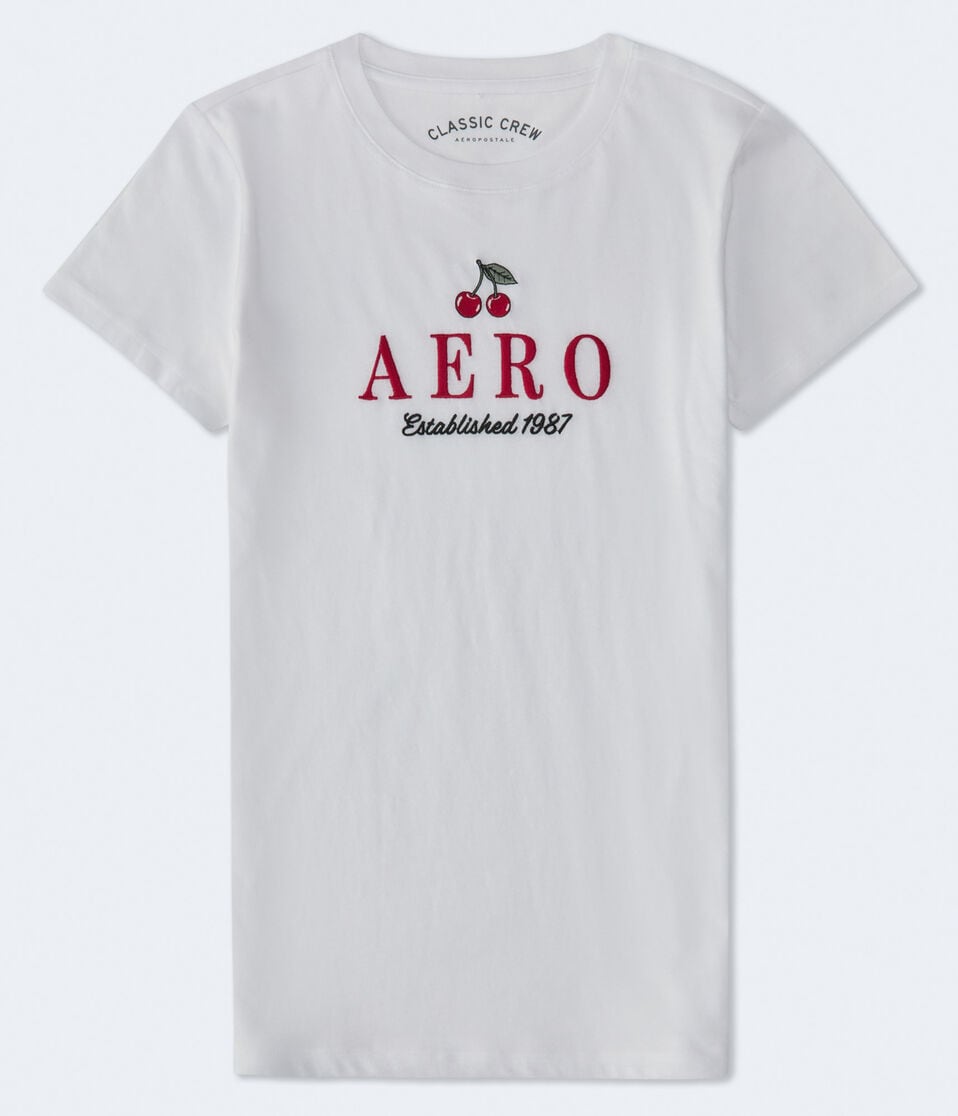 aéropostale Aero Cherries Logo Graphic Tee bleach