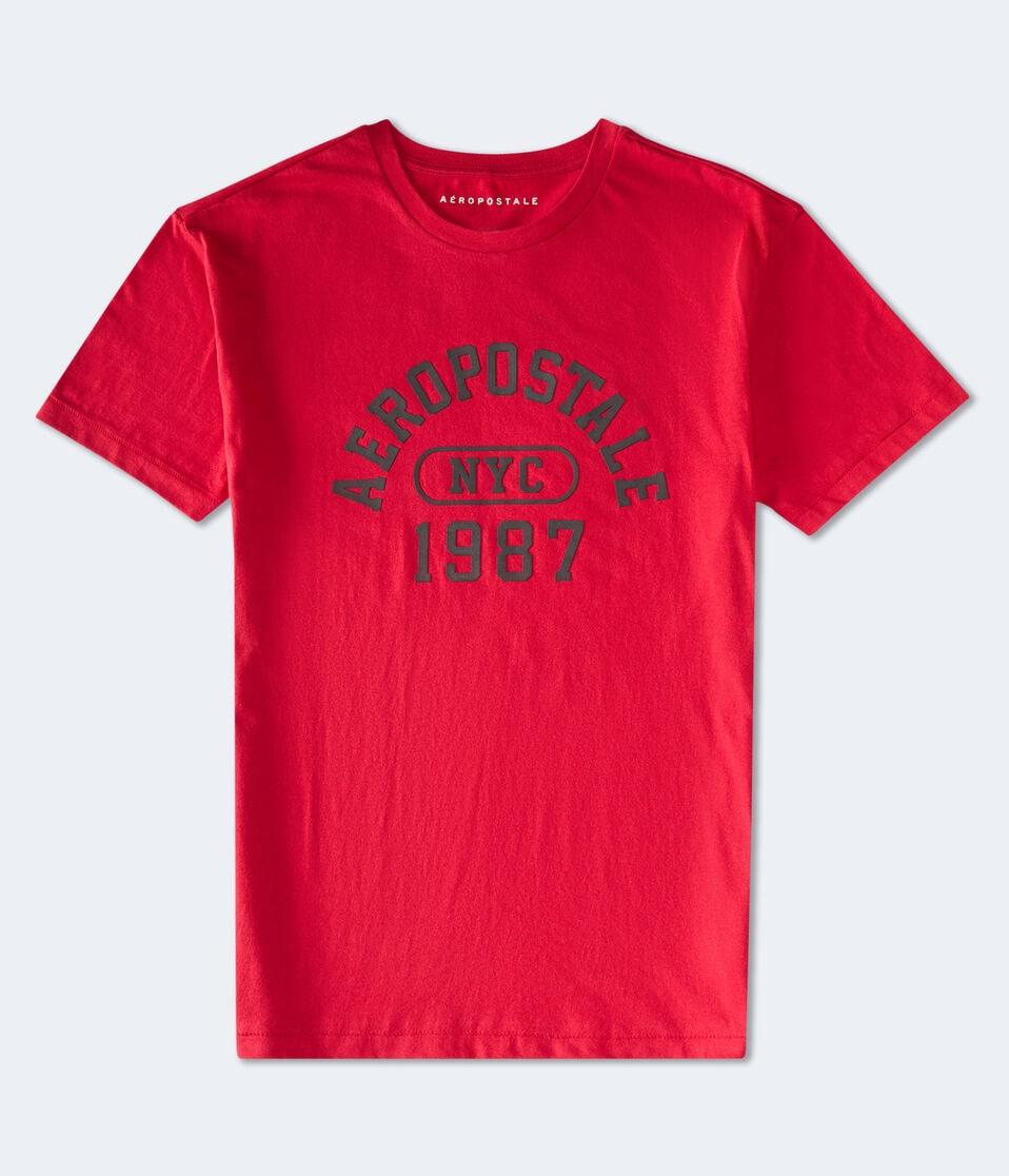 aéropostale Aeropostale Arch Appliqué Graphic Tee grenadine