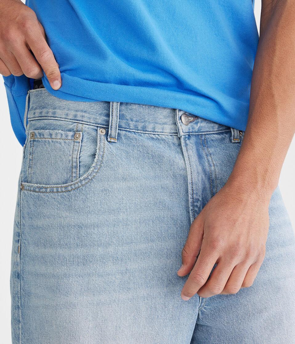 Aéropostale Baggy Denim Jorts 10.5" Light Wash