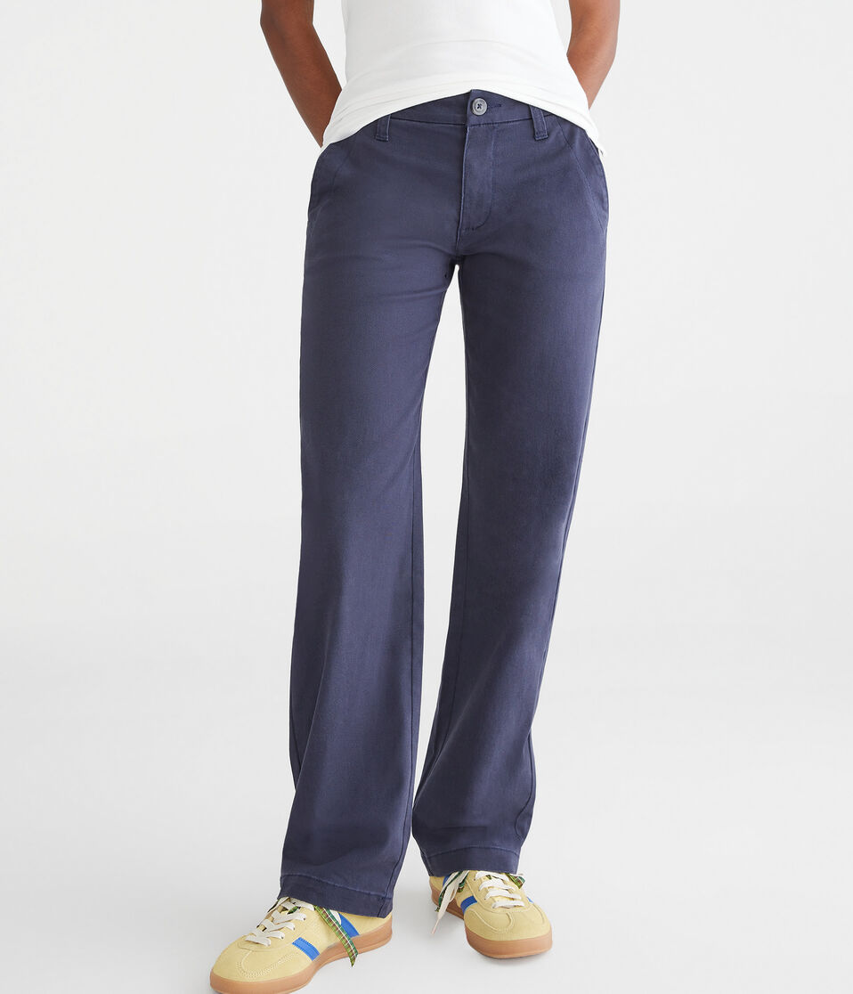 Aéropostale Baggy Uniform Pants Navy Prep