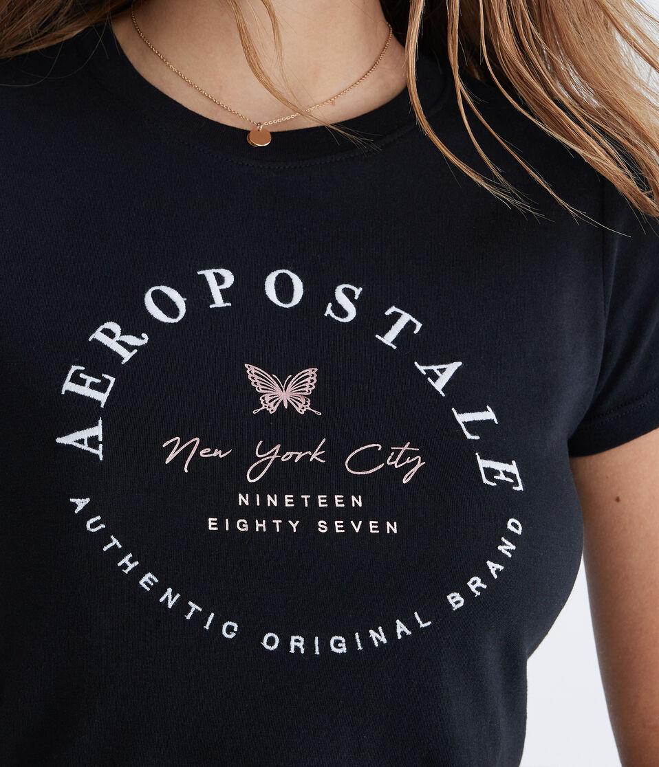 Aéropostale Aeropostale Butterfly Foil Graphic Tee Black Fox