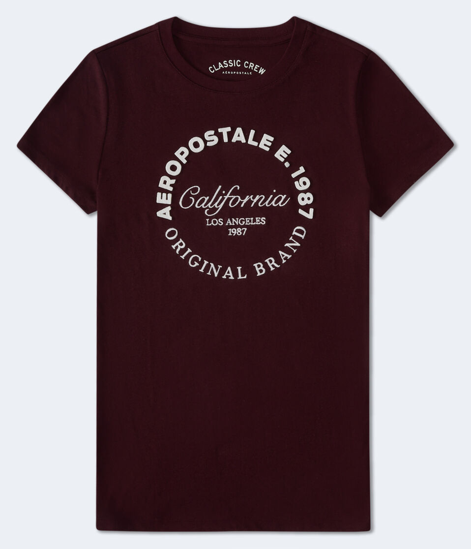 aéropostale Aeropostale California Circle Appliqué Graphic Tee bloomsberry
