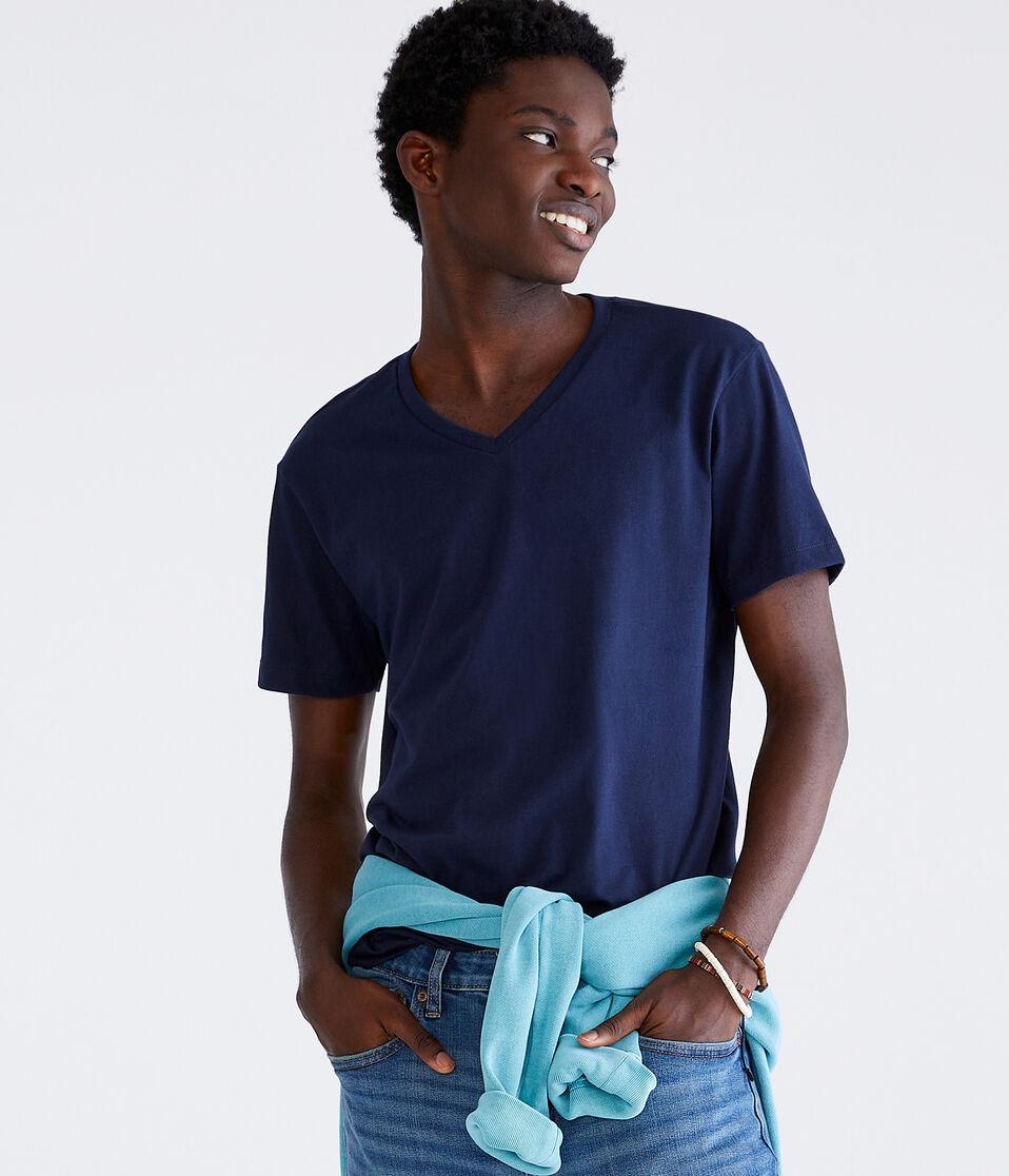 aéropostale Classic V-Neck Tee classic navy