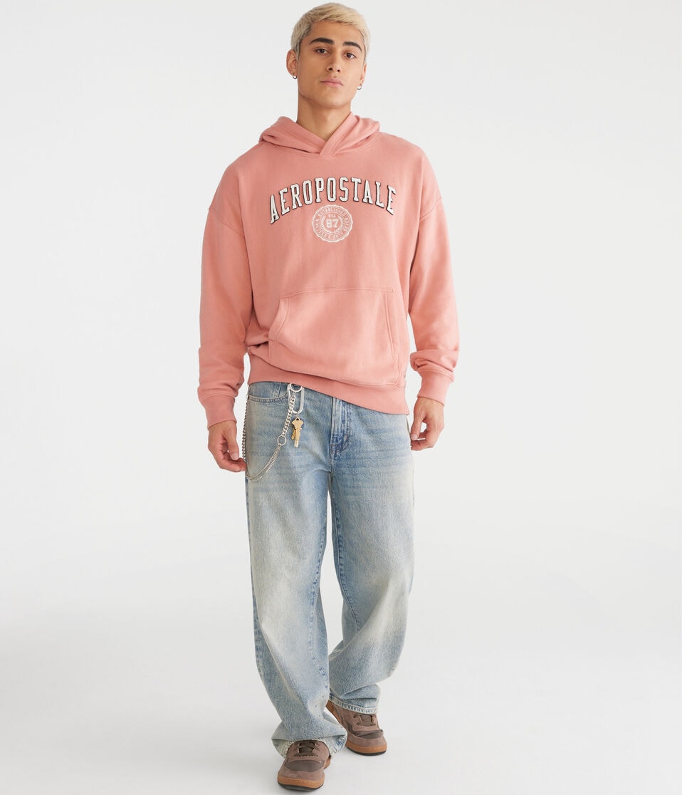 Aéropostale Aeropostale Crest Logo Pullover Hoodie Regent Red