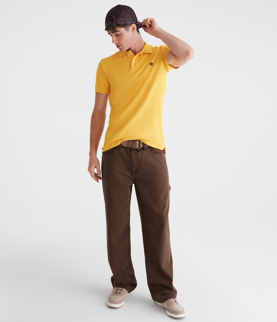 Aéropostale Eco A87 Logo Piqué Polo Melon Mania