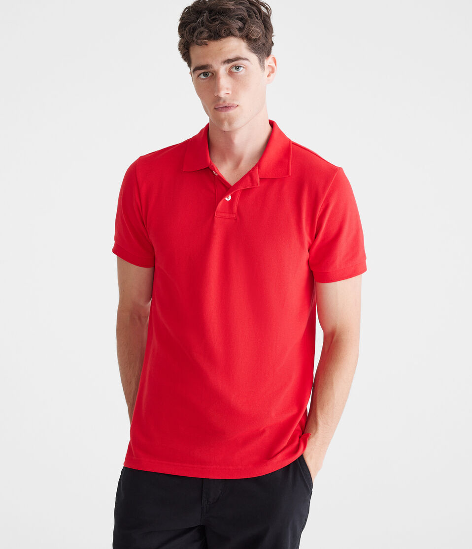 aéropostale Eco Uniform Piqué Polo classic red