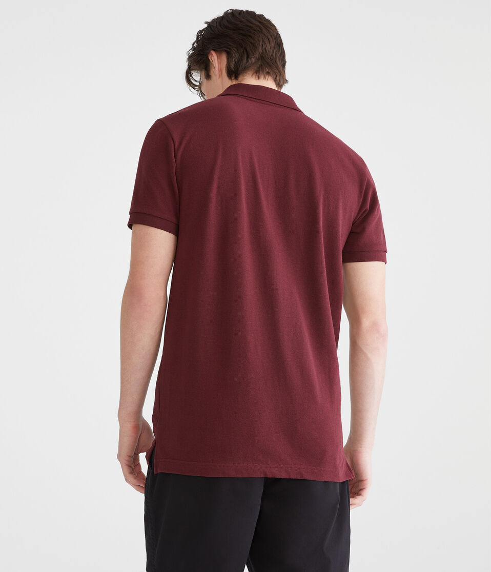 Aéropostale Eco Uniform Piqué Polo Dark Cherry