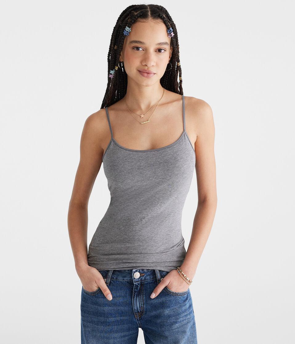 aéropostale Favorite Shelf-Bra Cami med hthr grey