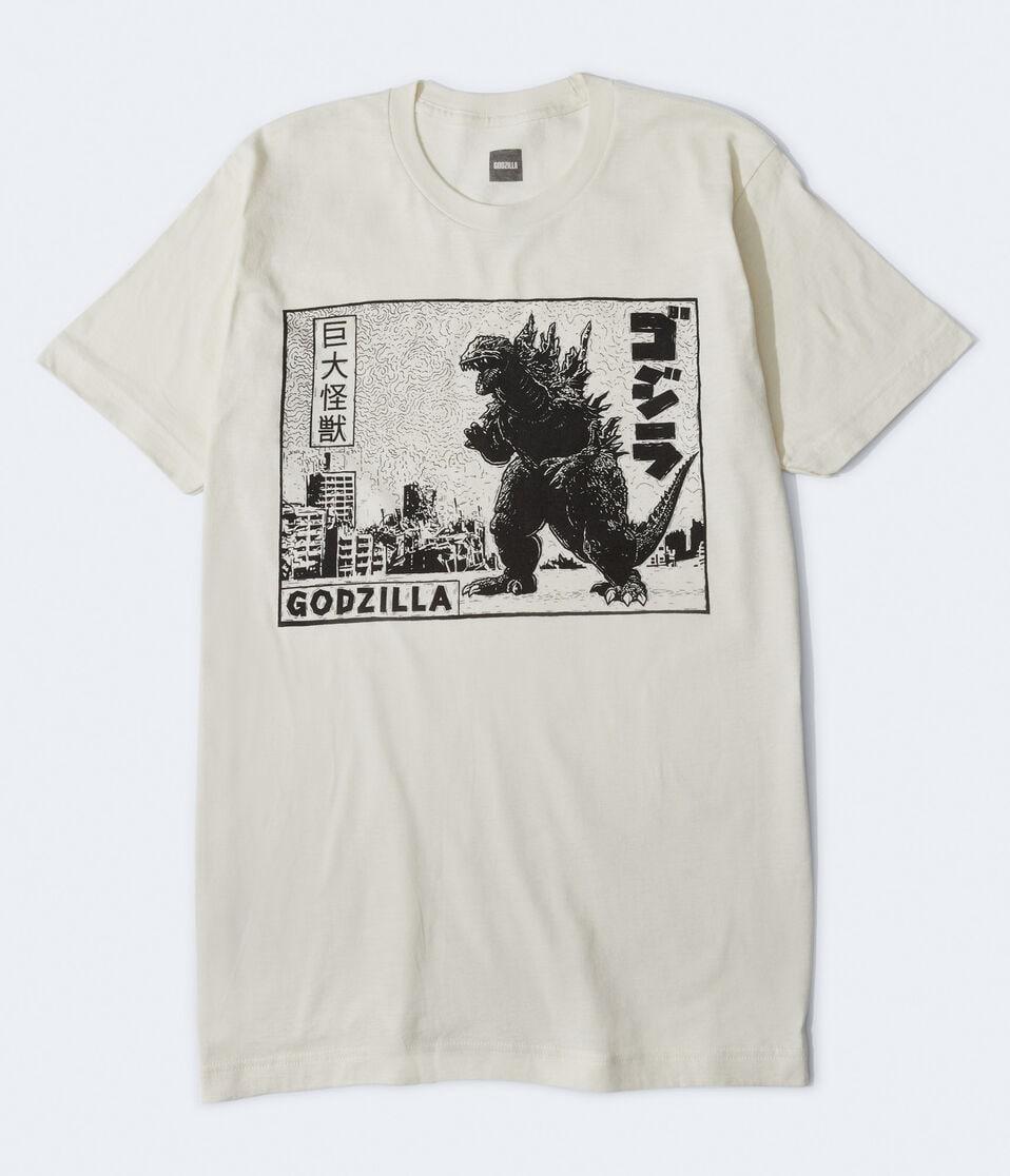 aéropostale Godzilla Relaxed Graphic Tee white