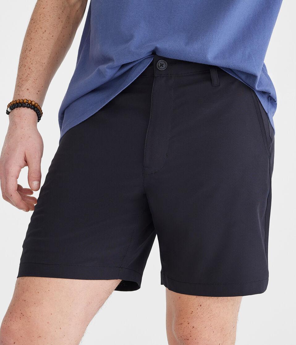 Aéropostale Hybrid Flat-Front Shorts 7" Black Fox