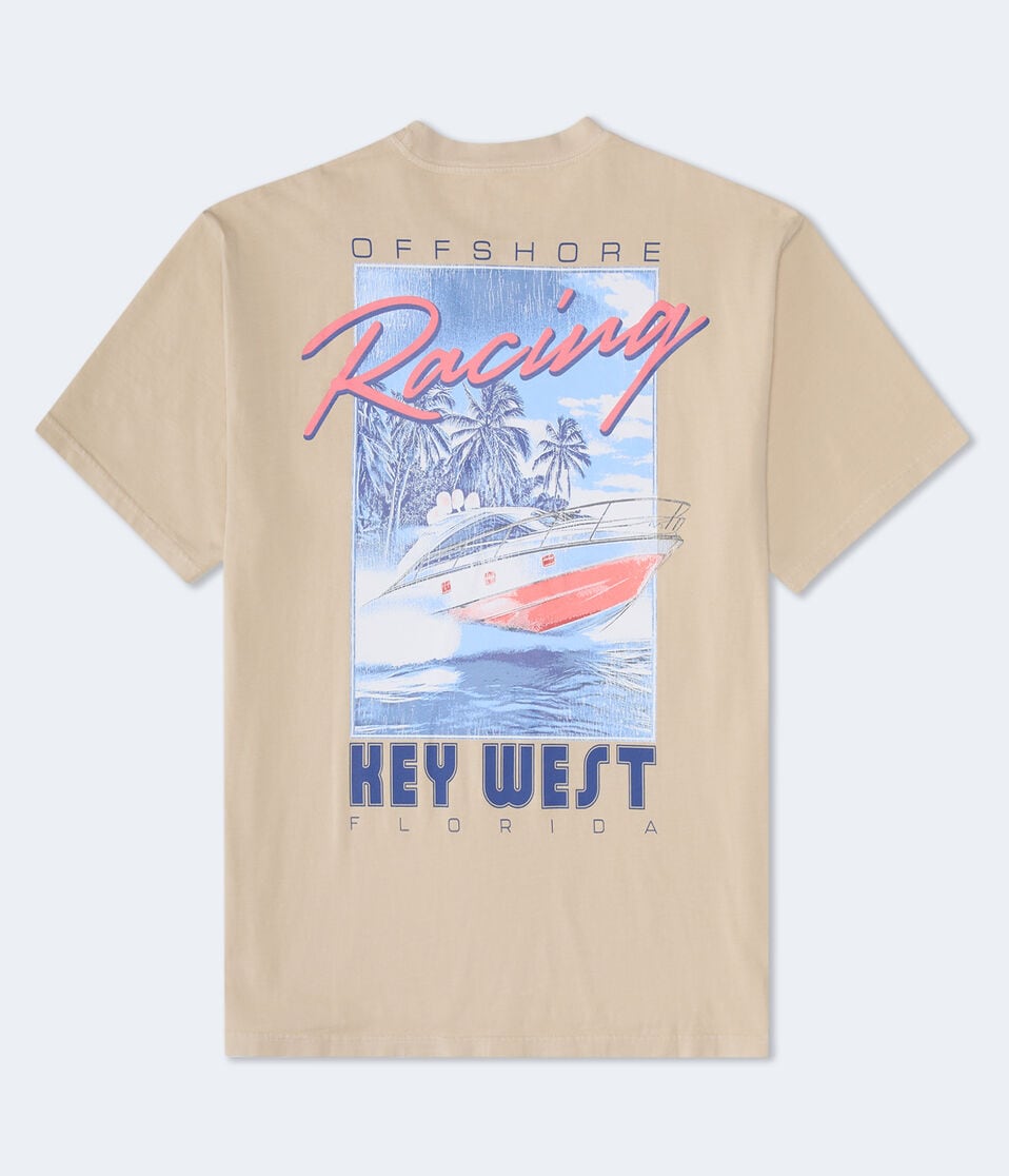 aéropostale Key West Racing Graphic Tee grey