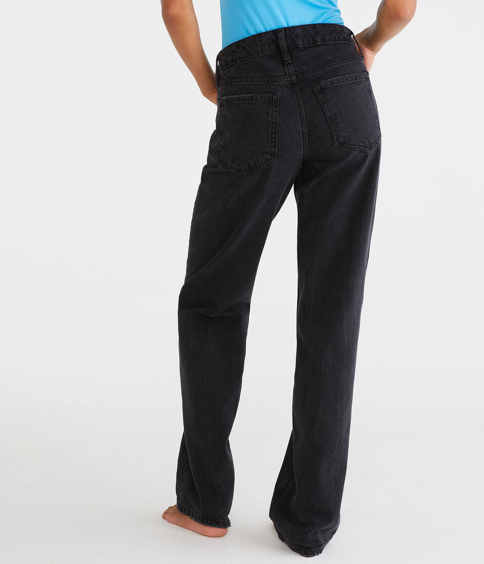 Aéropostale KND Low-Rise Baggy Jean Black Wash