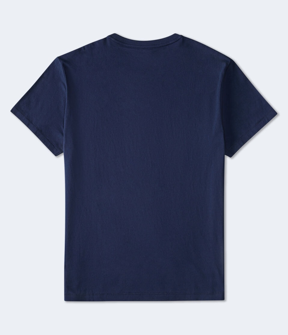 Aéropostale Aeropostale Large 87 Appliqué Graphic Tee Cadet Navy