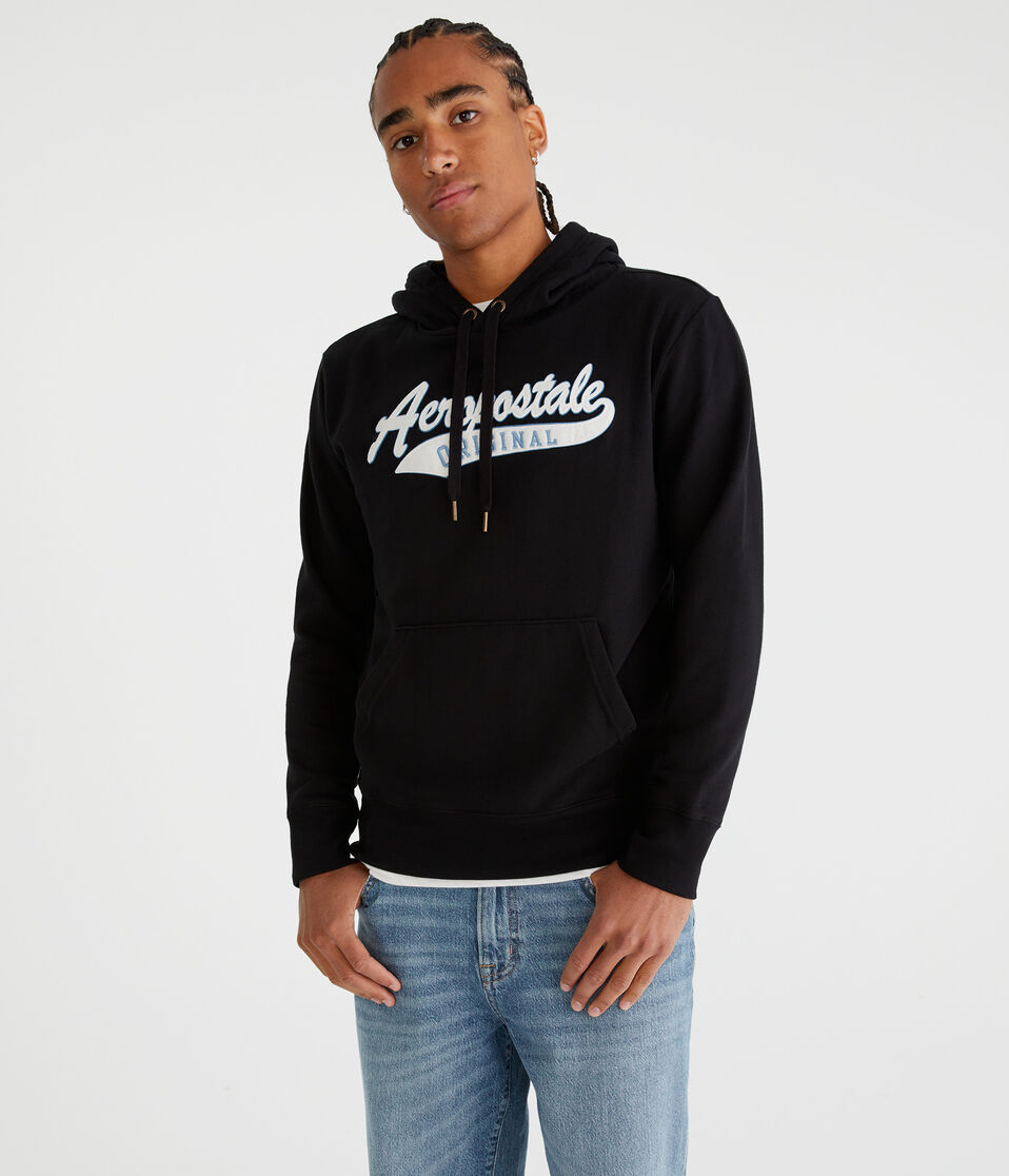 Aéropostale Aeropostale Original Heritage Pullover Hoodie Black Fox