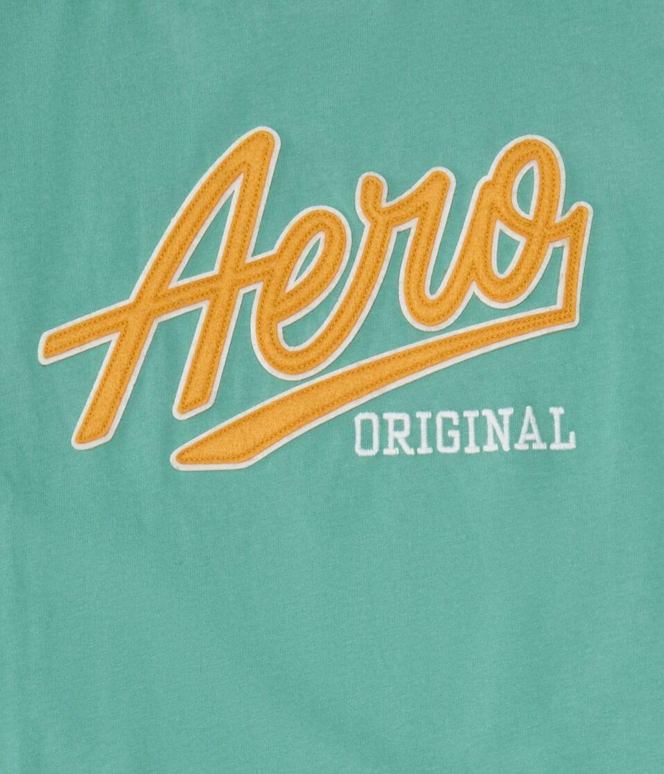 Aéropostale Aeropostale Original Script Appliqué Graphic Tee Lush Green
