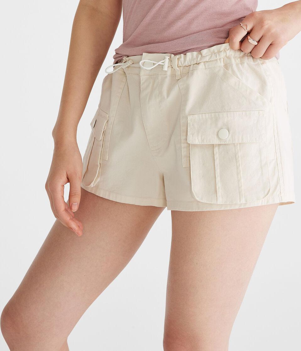 Aéropostale Parachute Cargo Shorts Gardenia
