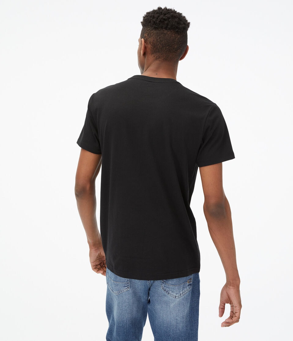 Aéropostale Pocket Crew Tee Black Fox