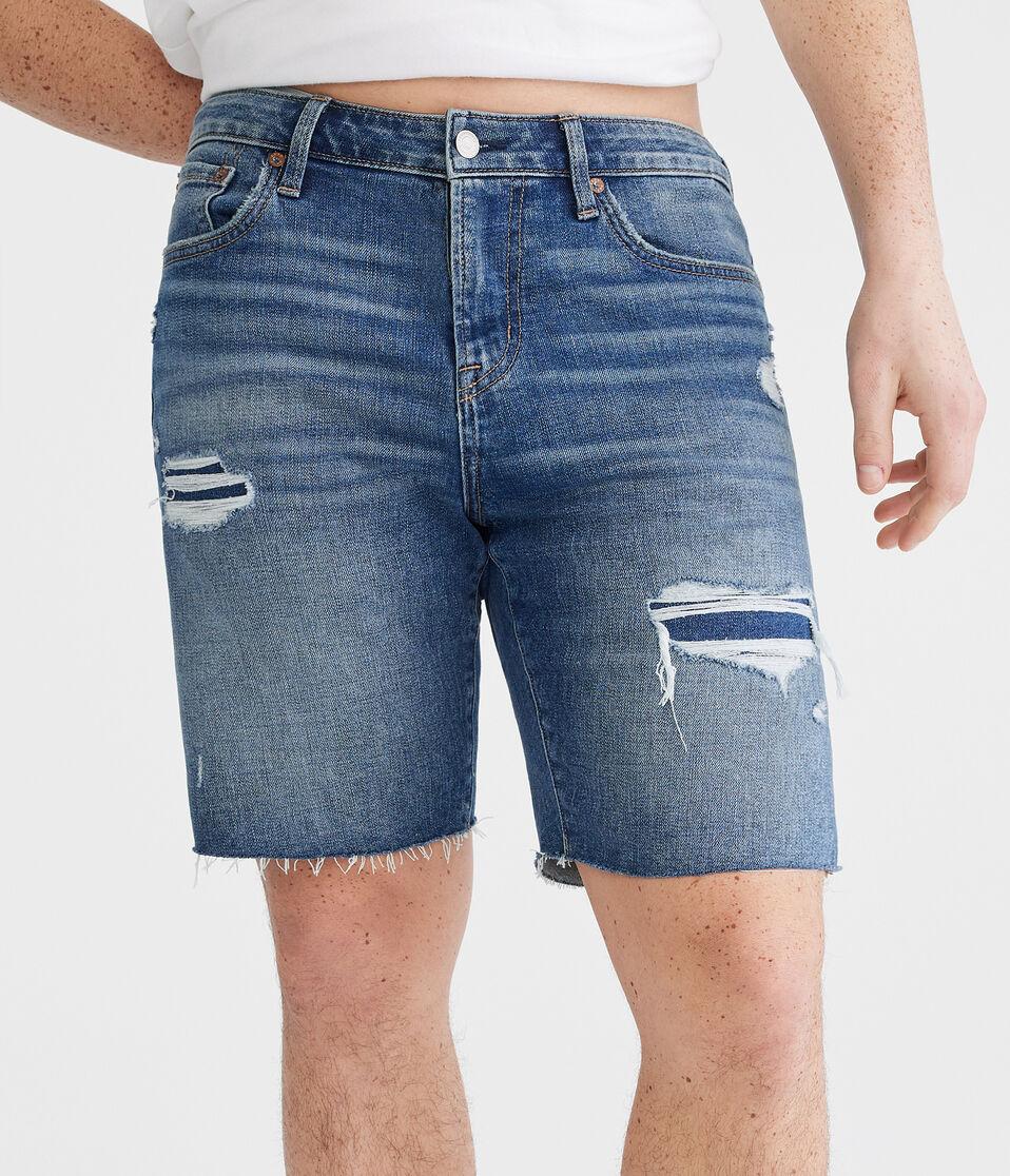 Aéropostale Premium Air Denim Shorts 9" Medium Wash
