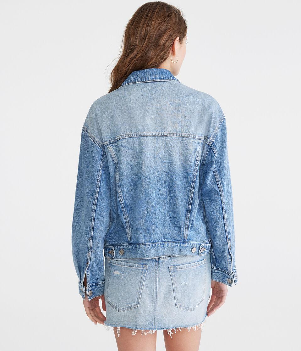 Aéropostale Relaxed Denim Jacket Medium Wash
