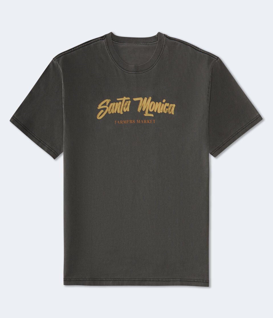 Aéropostale Santa Monica Lemons Graphic Tee Black