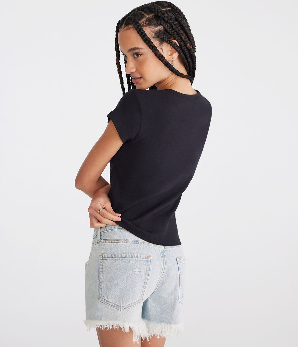 Aéropostale Seriously Soft Shrunken Tee Black Fox