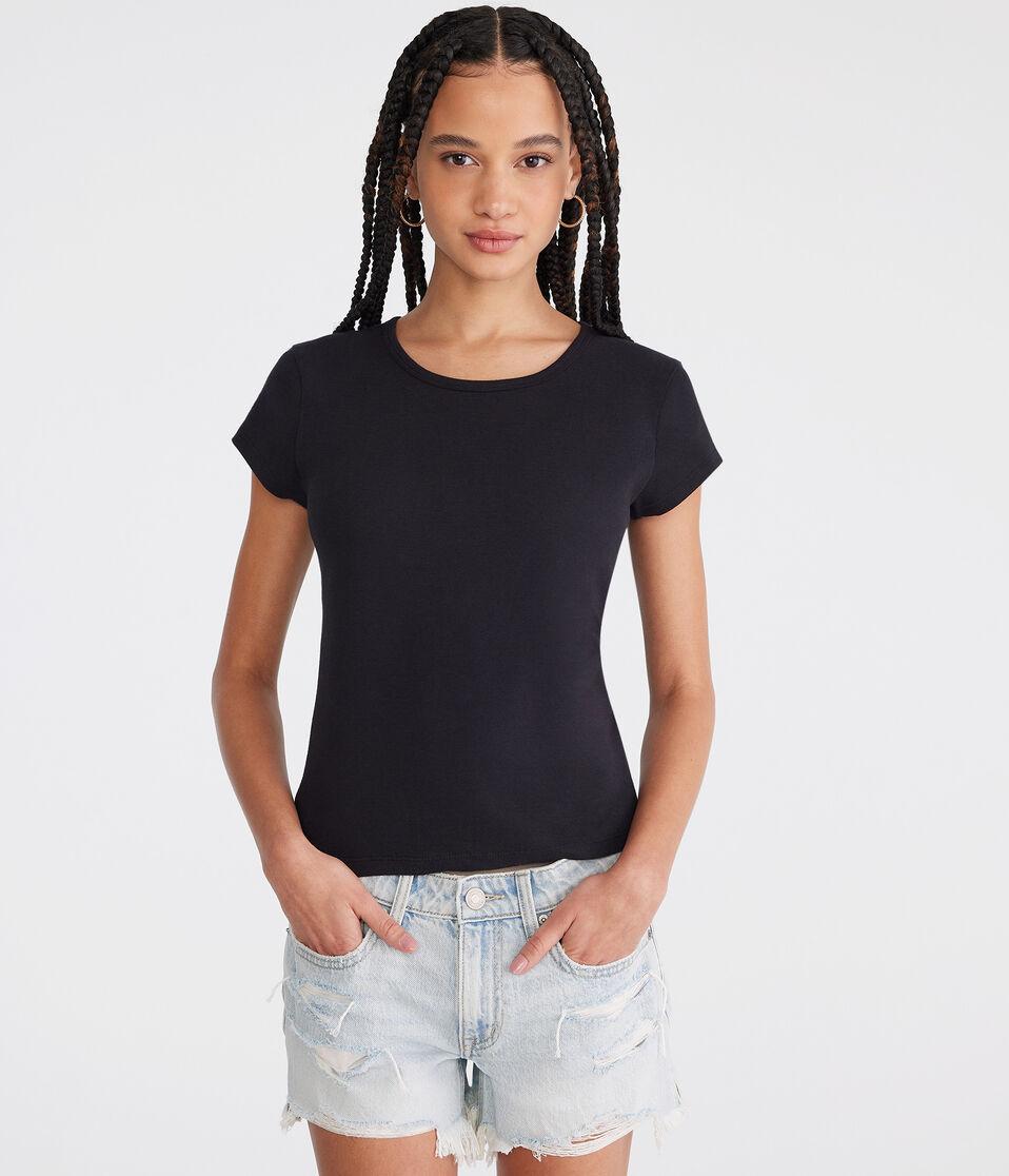 aéropostale Seriously Soft Shrunken Tee black fox