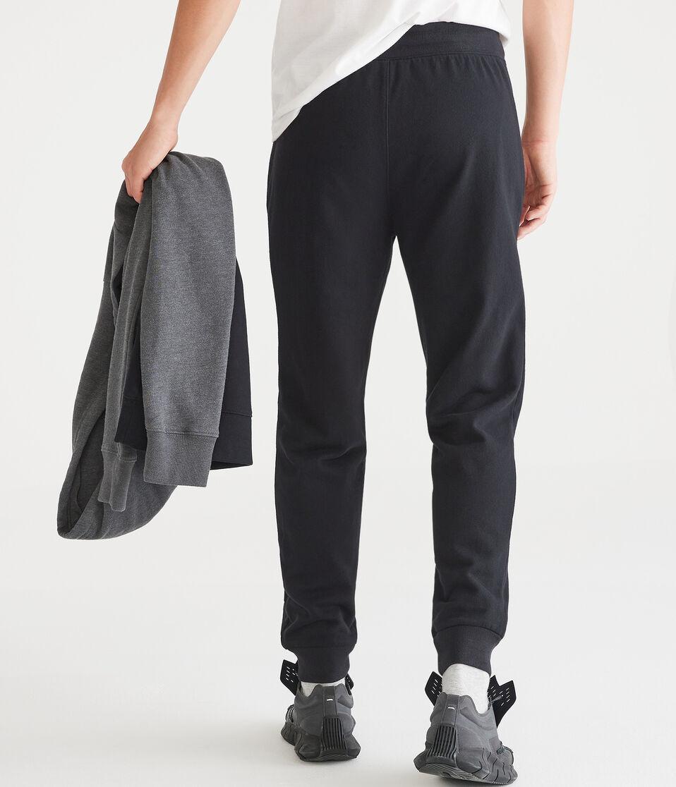 Aéropostale Solid Jogger Sweatpants Black Fox