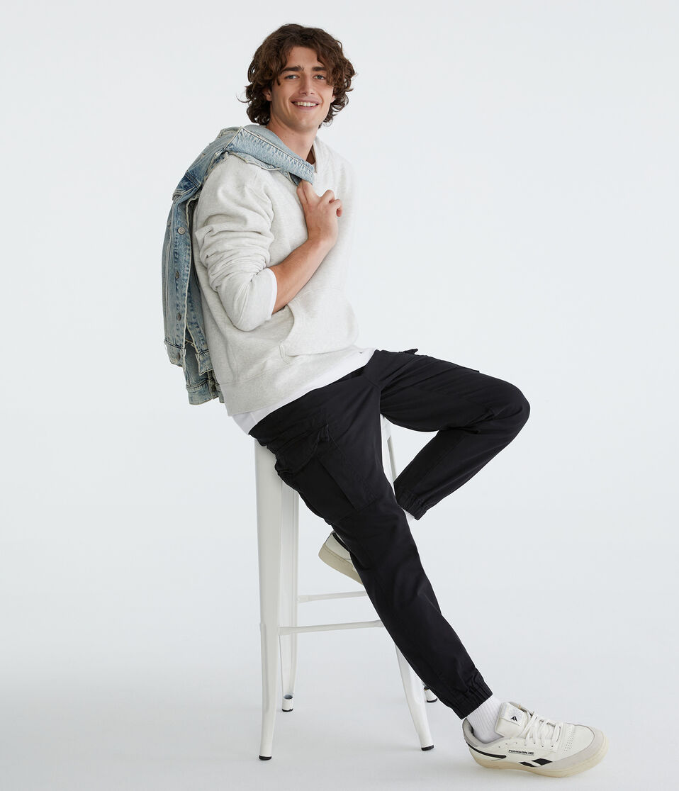 Aéropostale Twill Cargo Joggers Black Fox