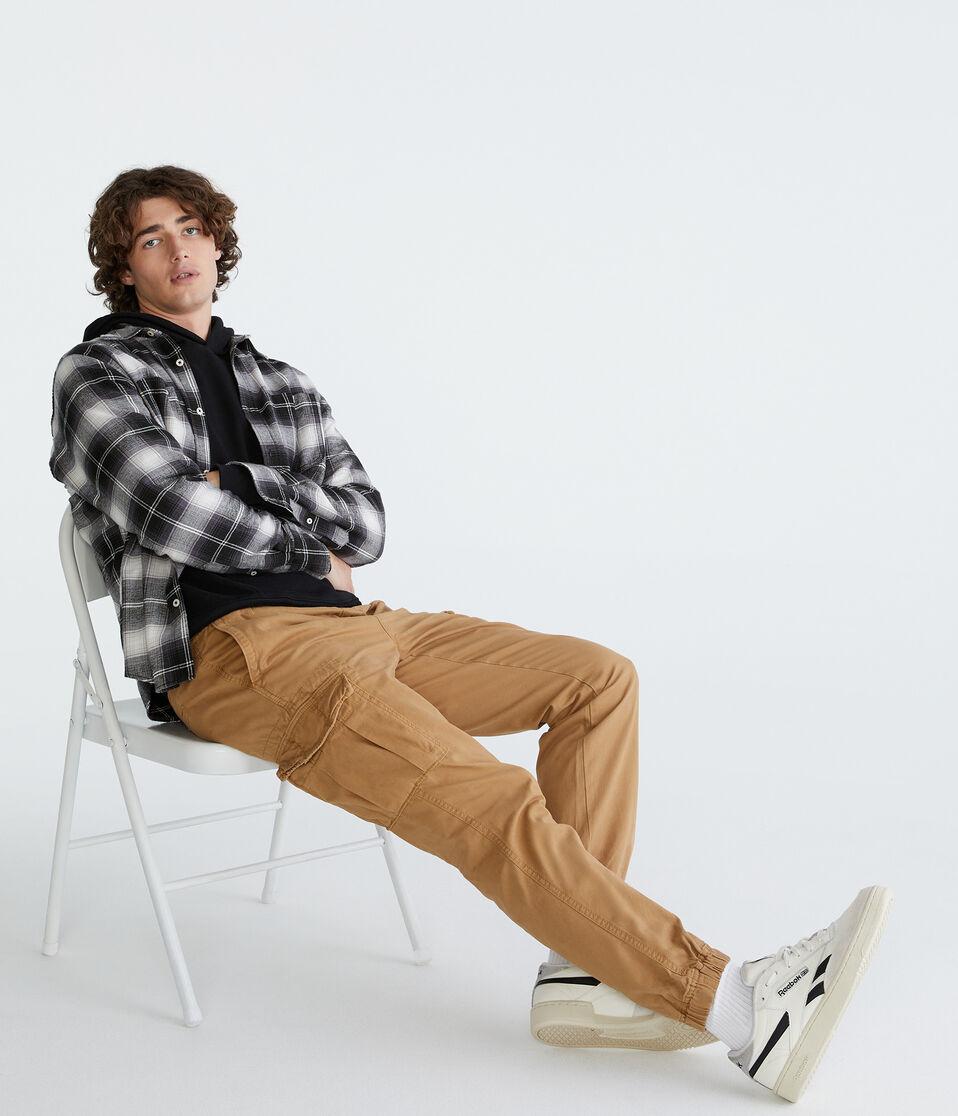Aéropostale Twill Cargo Joggers Golden Tan