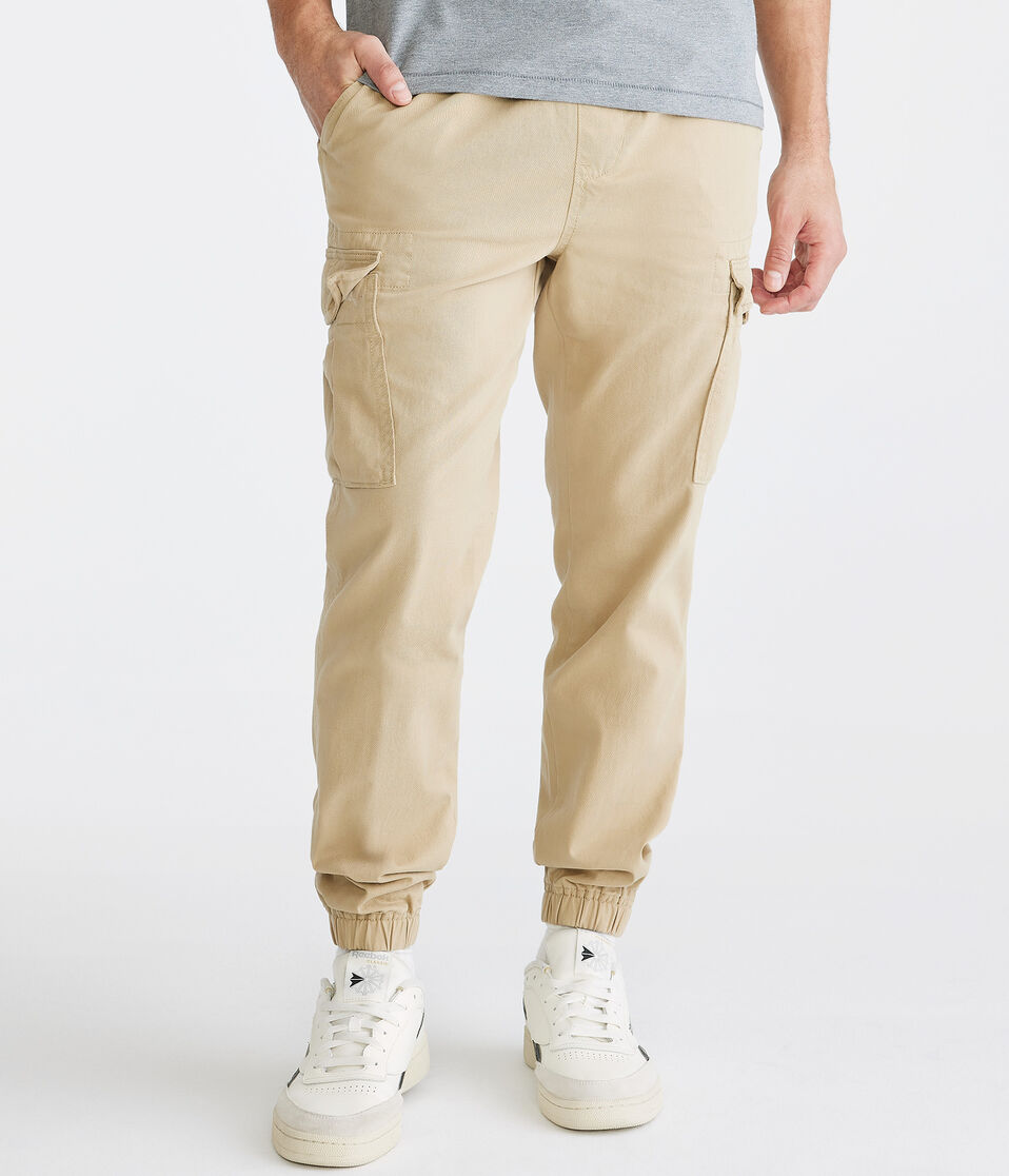 aéropostale Twill Cargo Joggers hazelnut
