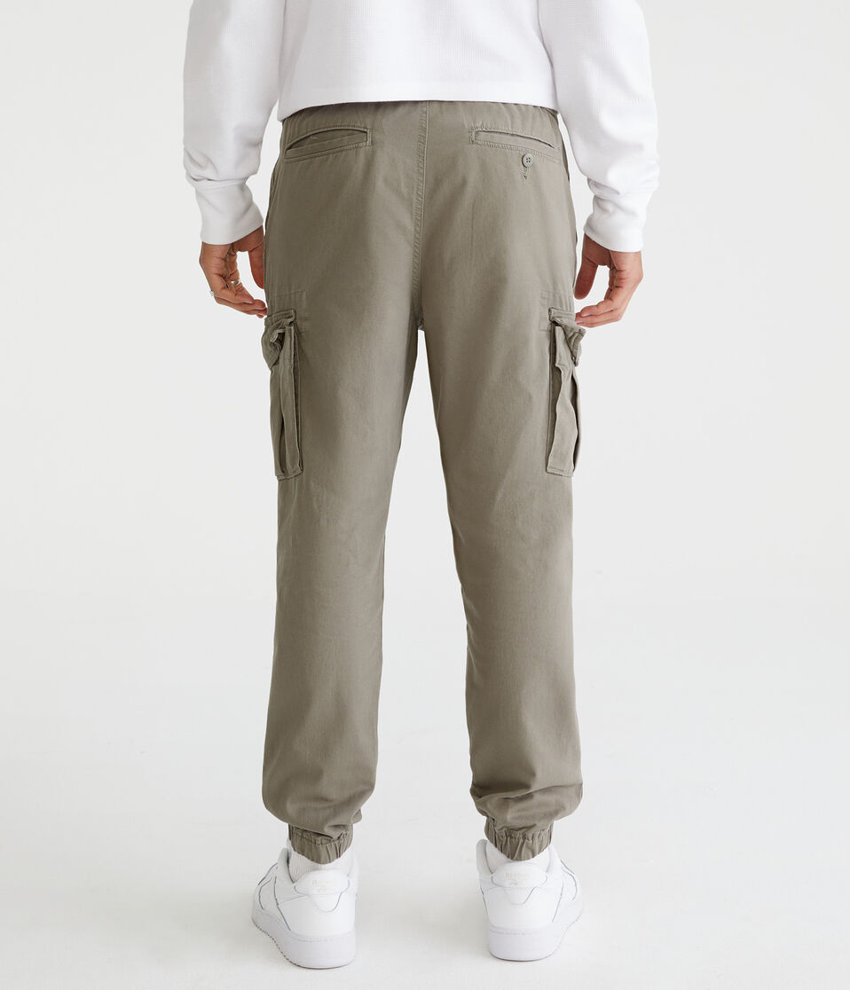 Aéropostale Twill Cargo Joggers Organic Olive