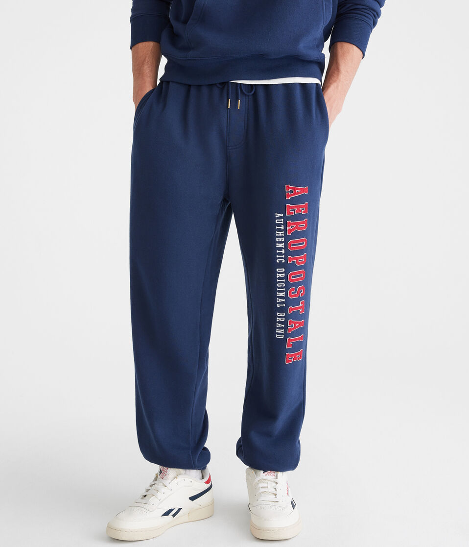 Aéropostale Aeropostale Vertical Logo Jogger Sweatpants Cadet Navy