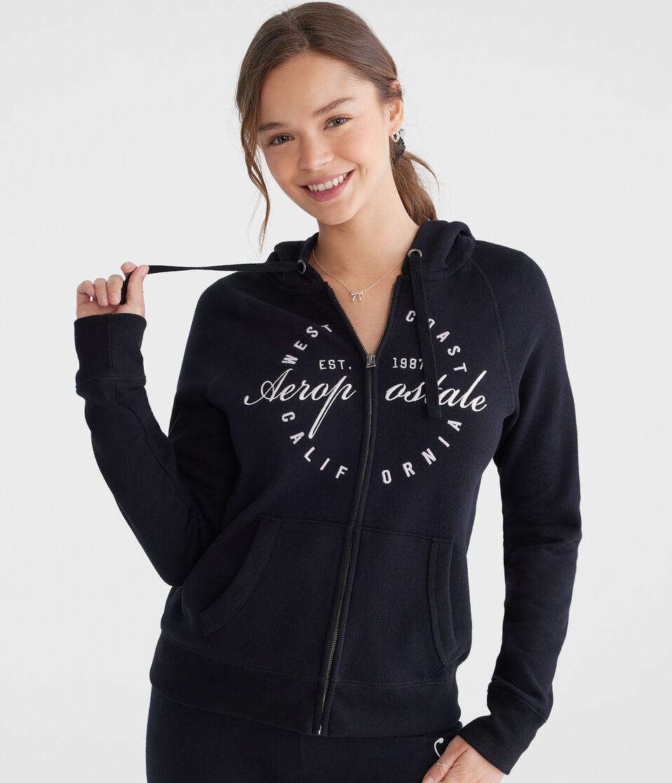 Aéropostale Aeropostale West Coast Full-Zip Hoodie Black Fox