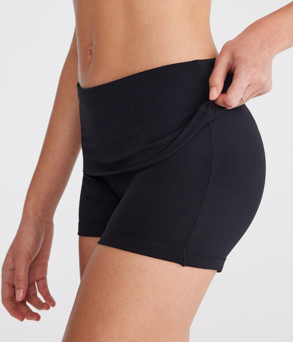 Aéropostale Air Soft Fold-Over Booty Shorts Black Fox