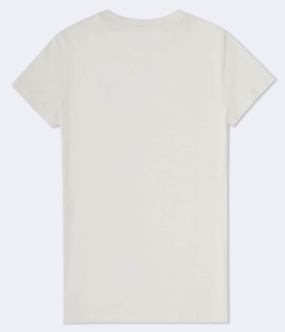 Aéropostale Authentic Butterfly Logo Appliqué Graphic Tee Cream