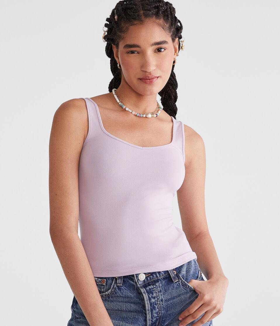 Aéropostale Buttery Soft Sweetheart Tank Orchid Ice