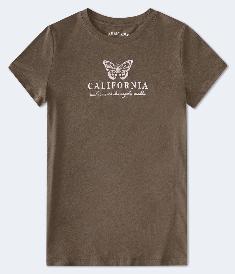 aéropostale California Butterfly Graphic Tee dark brown