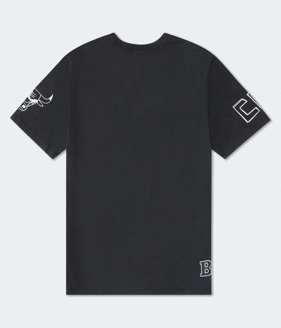 Aéropostale Chicago Bulls Sketch Relaxed Graphic Tee Black
