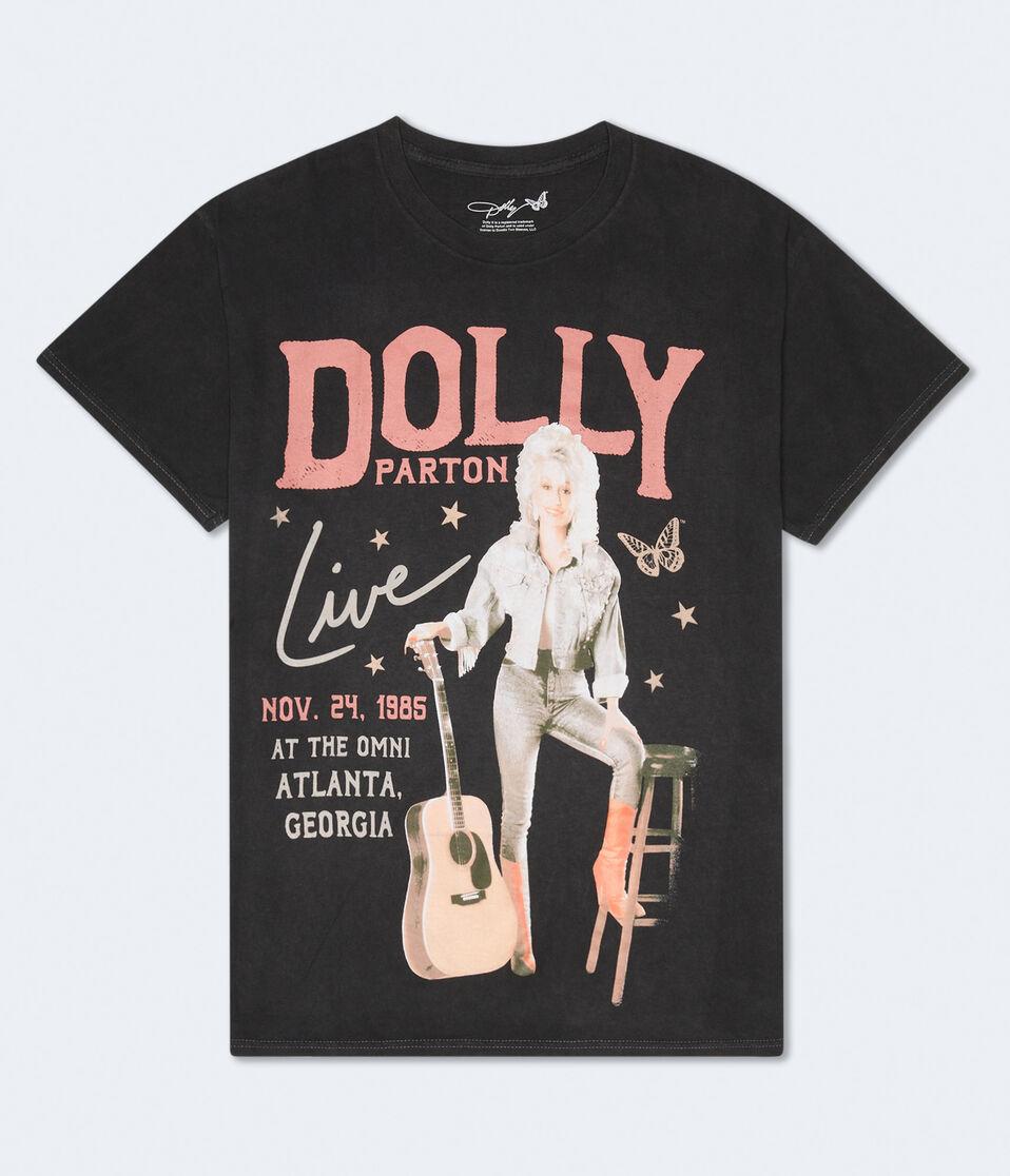 aéropostale Dolly Parton Tour Relaxed Graphic Tee black
