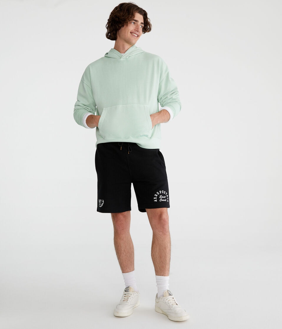 Aéropostale East Coast Heritage Fleece Shorts 7" Black Fox