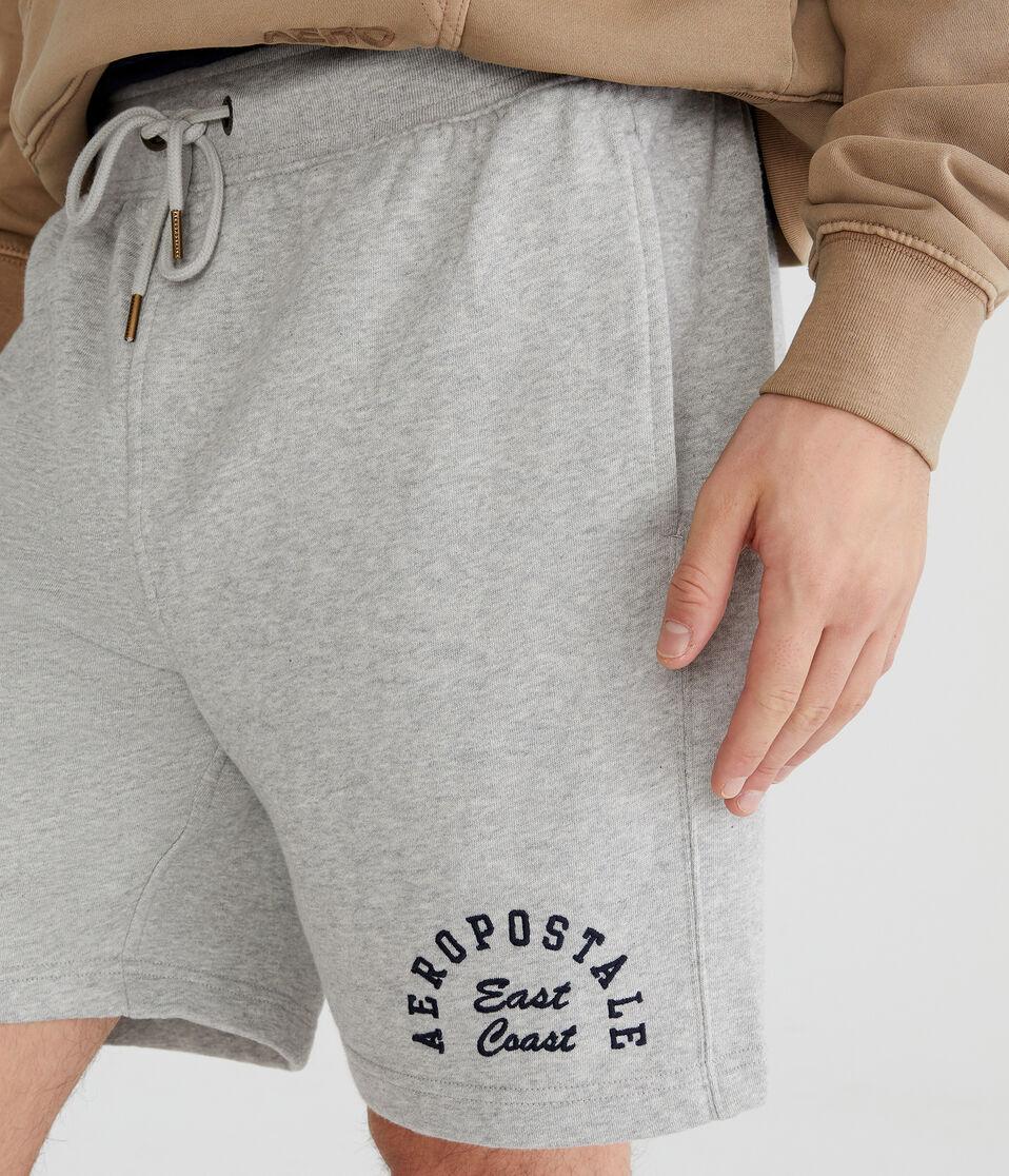 Aéropostale East Coast Heritage Fleece Shorts 7" Light Heather Grey