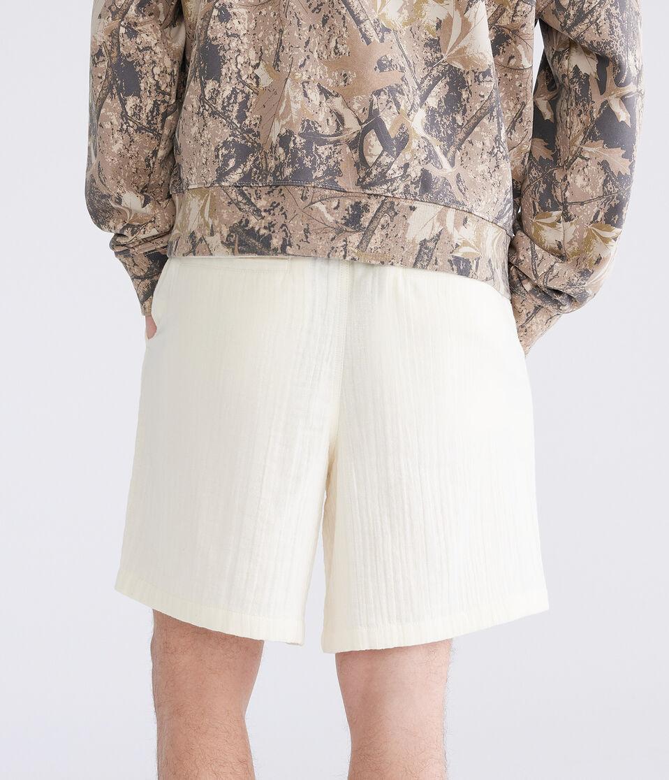 Aéropostale Gauze All Day Jogger Shorts 7" Stark White