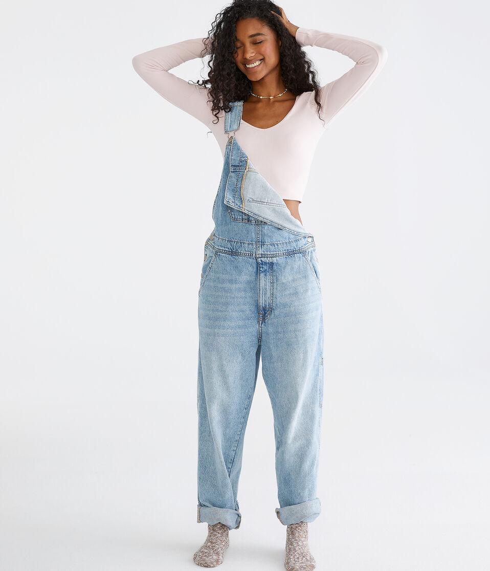 Aéropostale Long Sleeve Seamless Wear 3 Ways Crop Top Fresh Lavender