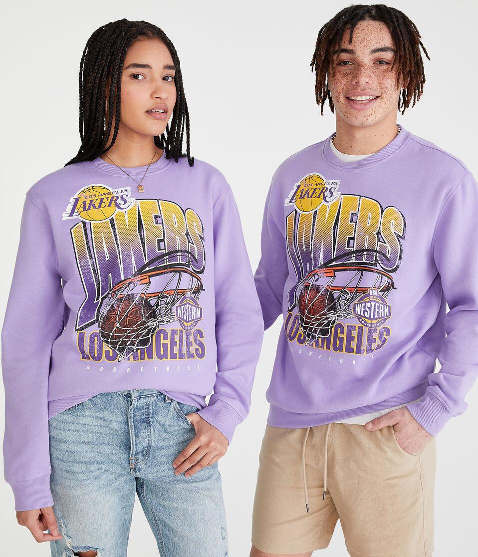 Aéropostale Los Angeles Lakers Crew Sweatshirt Purple