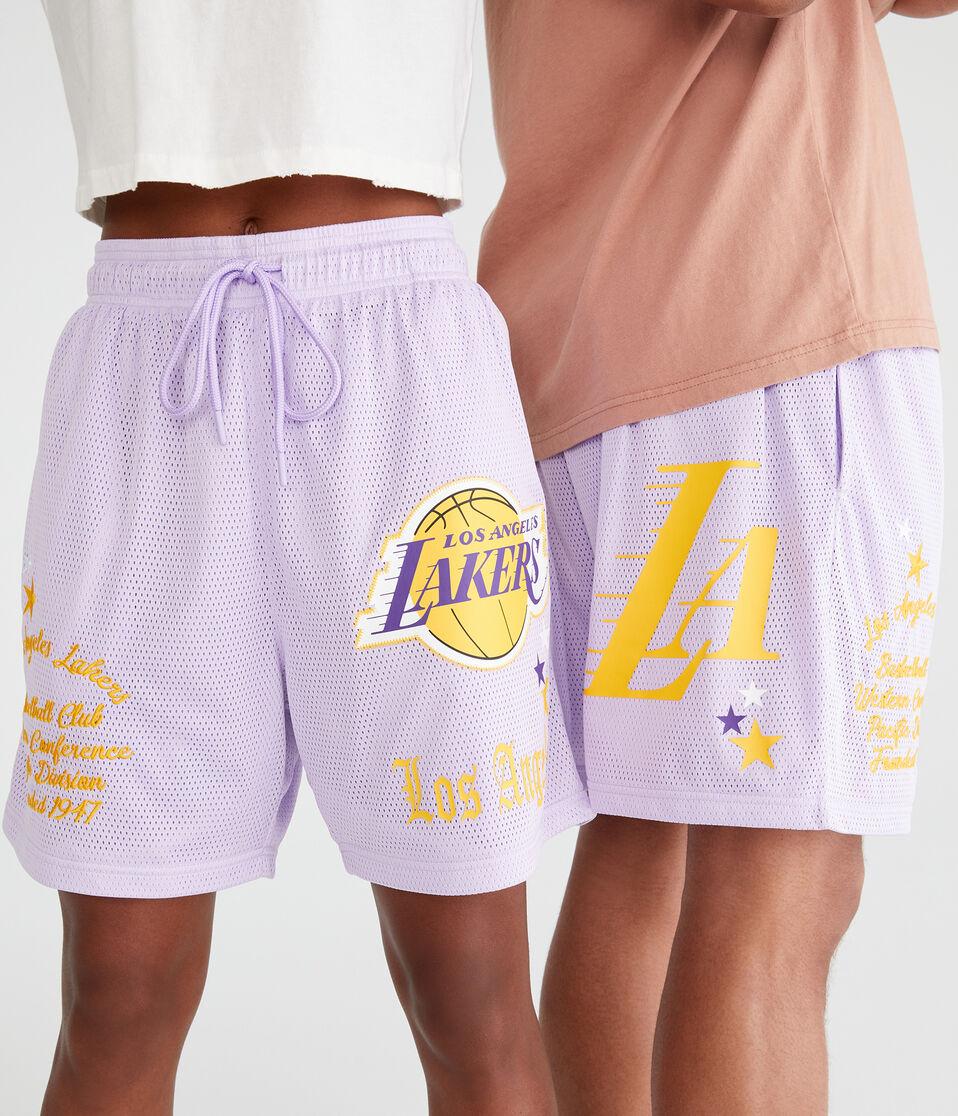 Aéropostale Los Angeles Lakers Mesh Shorts 6" Purple
