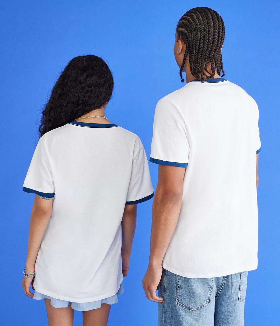 Aéropostale Mickey & Friends | Aero Mickey Mouse Relaxed Ringer Graphic Tee Cream