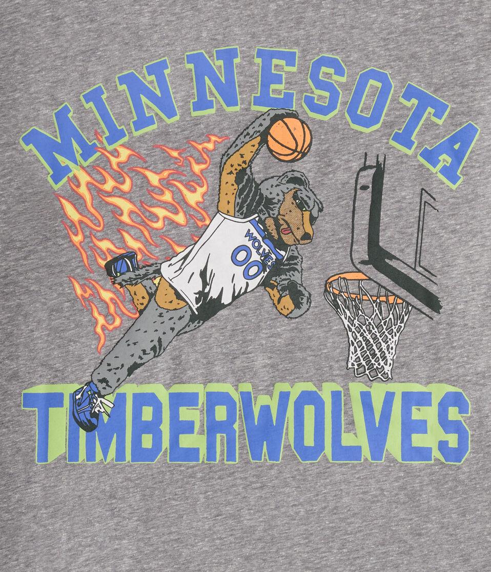 Aéropostale Minnesota Timberwolves Mascot Relaxed Graphic Tee Grey