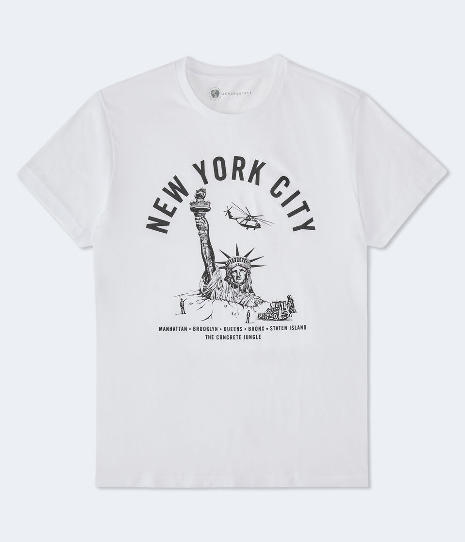 Aéropostale New York City Lady Liberty Graphic Tee Bleach