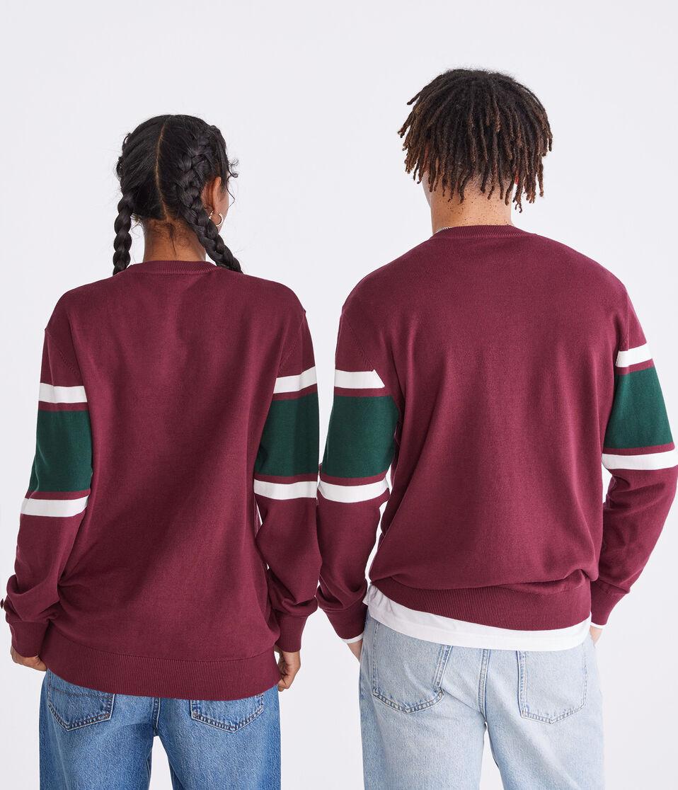Aéropostale Peanuts® | Aéropostale Woodstock Football Helmet Crew Sweater Maroon