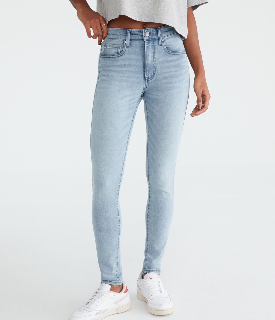 Aéropostale Premium Seriously Stretchy High-Rise Jegging Medium Wash